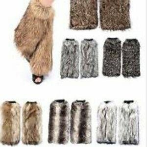 Faux fur slipcover/ leg warmers